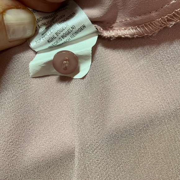 ANTHROPOLOGIE Maison d’Amelie Pink Sleeveless Blouse Hi-Lo Hem Sz M - Picture 9 of 10